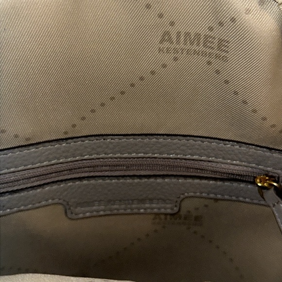 Aimee Kestenberg Gray Leather Backpack - Picture 8 of 13
